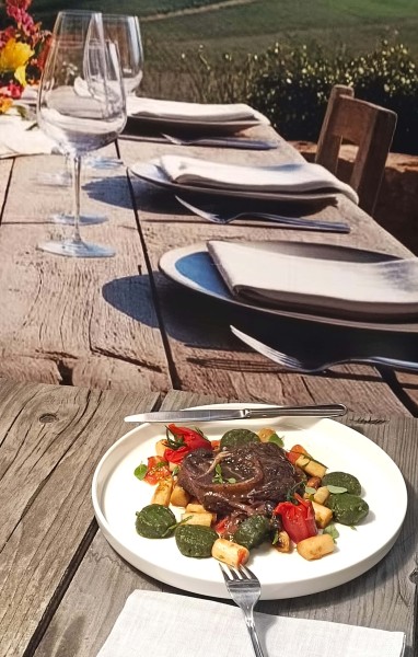 Ossobuco vom Kalb mit gebratenem Spargel