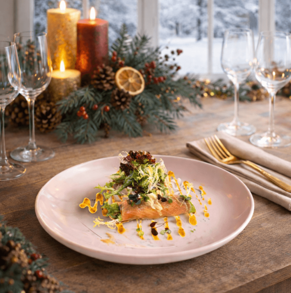 Hausgebeizter Orangenlachs-Cannelloni - Vorspeise